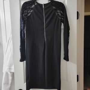 Long sleeve black dress